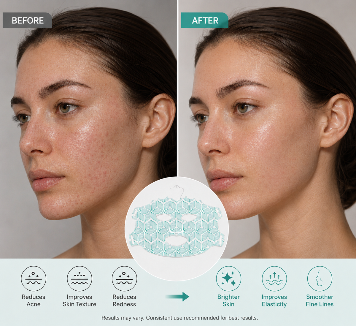 LED light therapy face mask